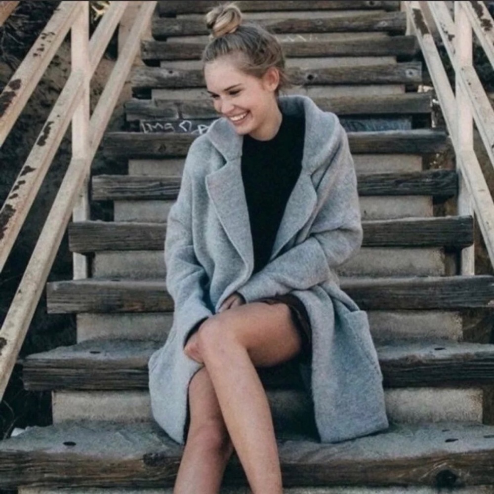 Brandy Melville Gray Kennedy Coat